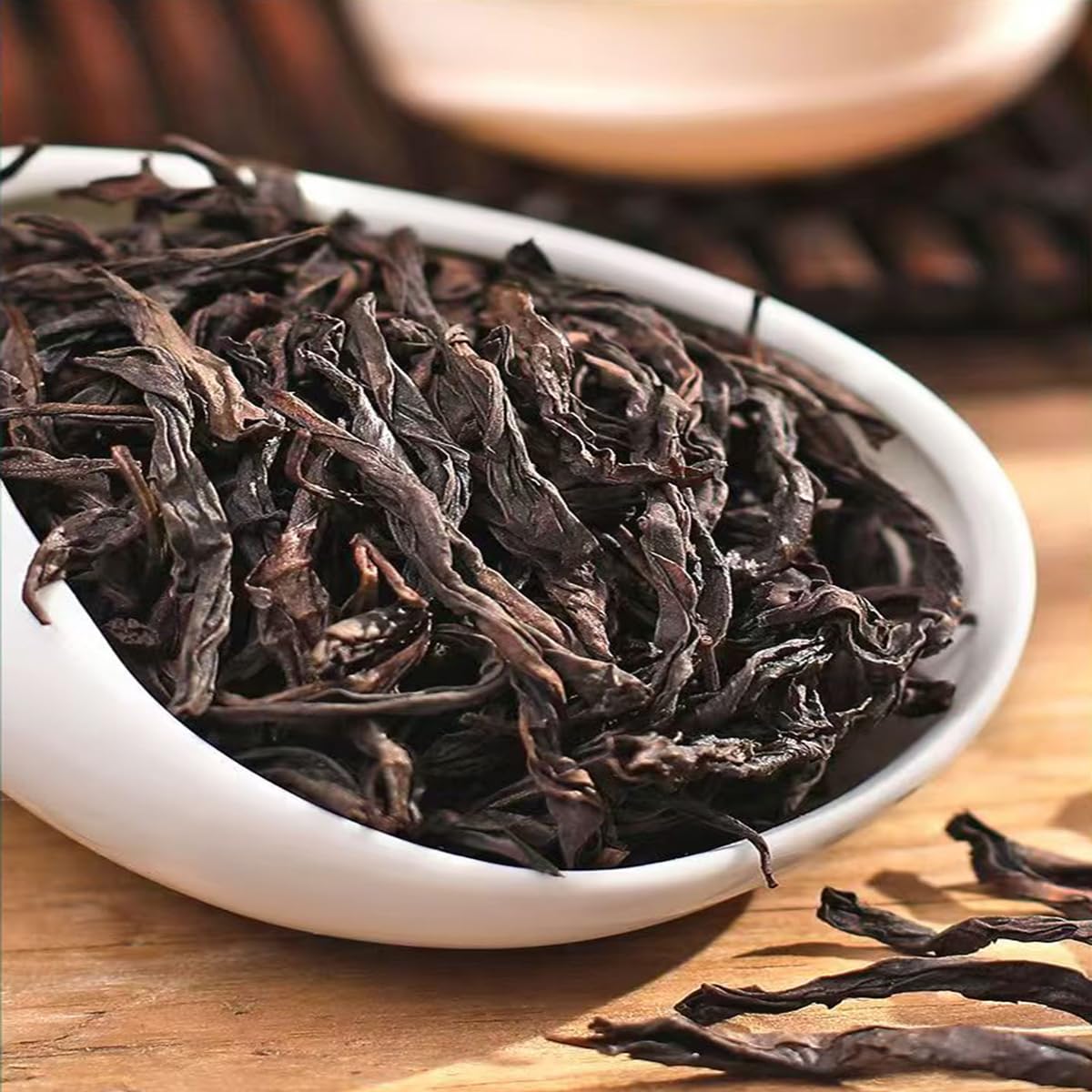 Da Hong Pao Roasted Oolong Loose Leaf Tea 3.5oz Wuyi Dahongpao Rock Tea | 100% Pure Teas Mountain Big Red Robe Oolong Tea Traditional Technology Special Taste Aroma The Taste Is Smooth Refreshing
