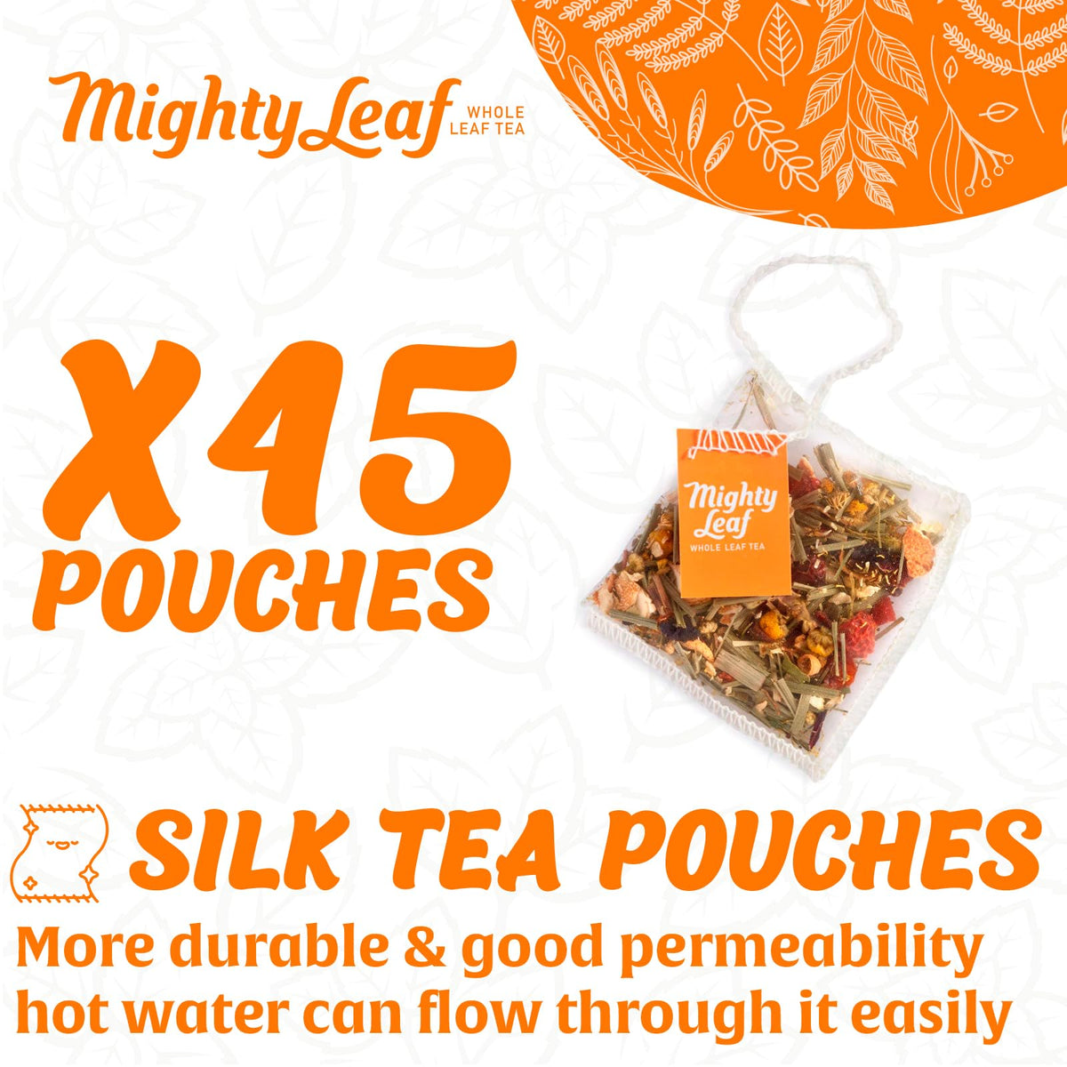 Mighty Leaf Chamomile Citrus Herbal Tea - 45 Pouches Premium Herbal Tea