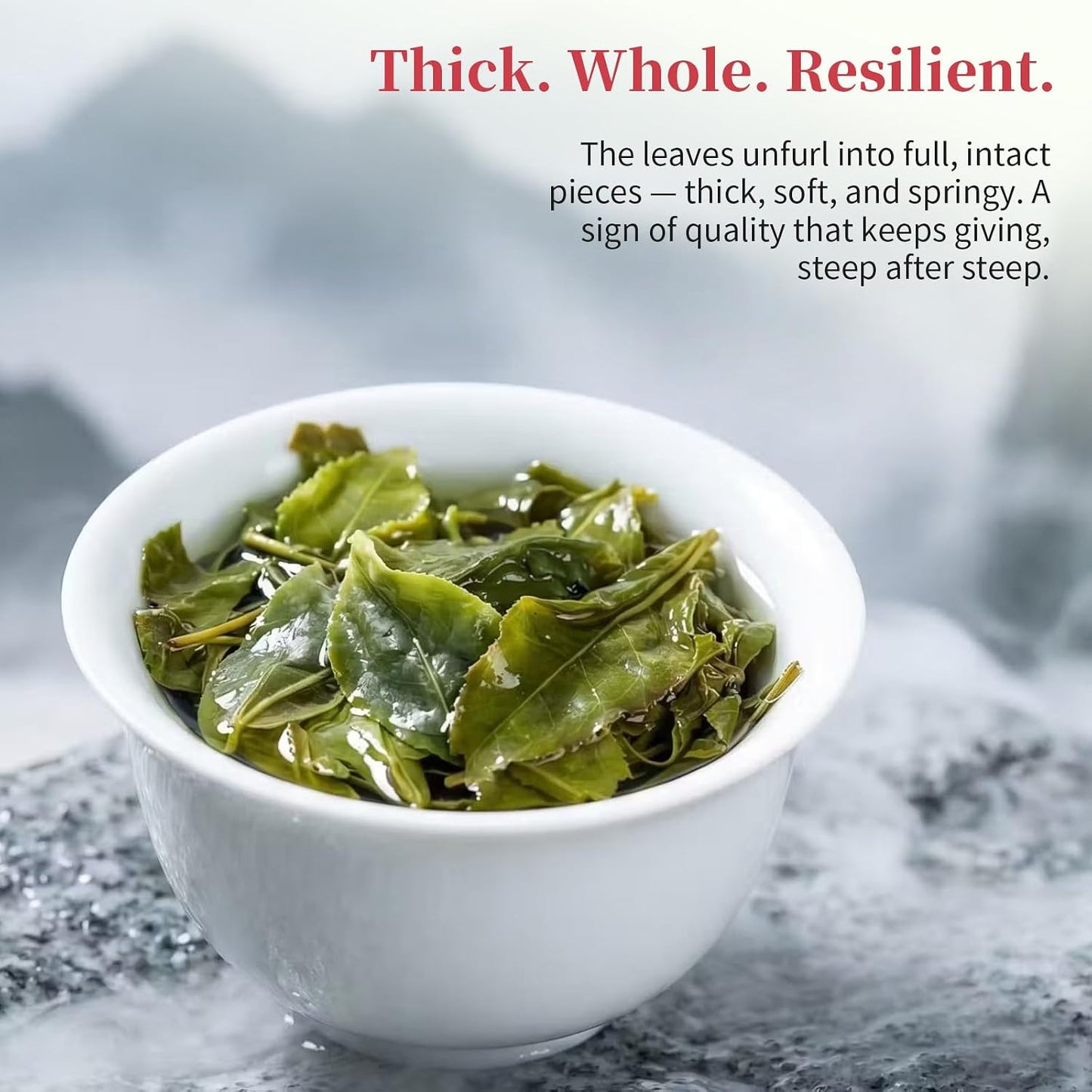 Yuexi Premium Alishan Oolong Tea Loose Leaf, 5.3oz/150g Authentic Formosa High Mountain Tea, Handcrafted Traditional Gaoshan Tea, Elegant Floral Honey Flavor, Hot &amp; Cold Brew 120 Cups 阿里山 台湾茶 高山乌龙茶