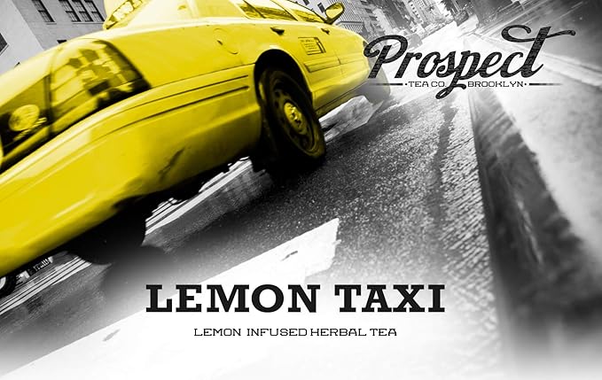Prospect Tea Co. Decaffeinated Lemon Taxi Herbal Tea Pods Compatible with K Cup Brewers Including 2.0, 40 Count