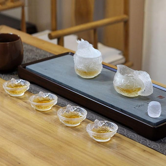 Chinese Gongfu Tea Set Gift Box, Tradition Pure Hand Firing, Chinese Dragon Shape, Suitable for Office, Home, Gift in Mother's Day