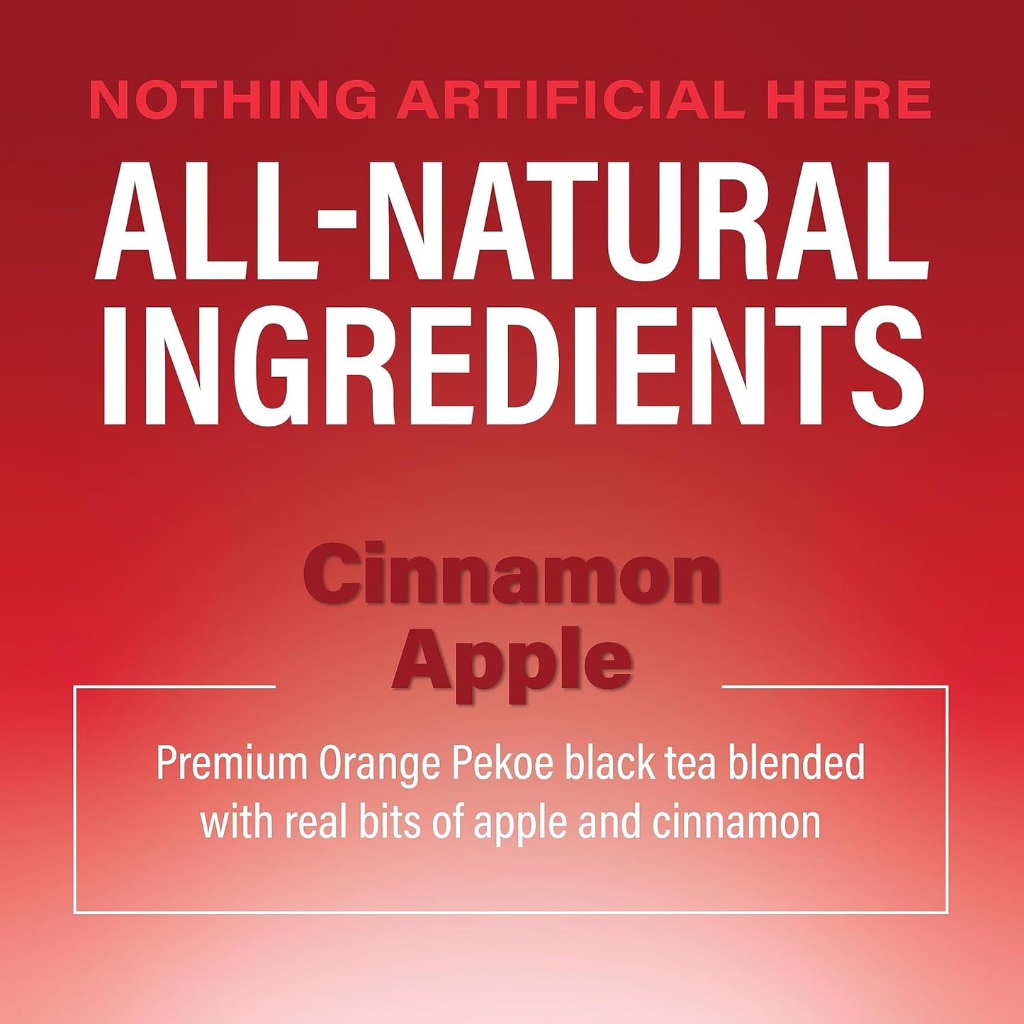 Zest Cinnamon Apple Spice Energy Tea – High Caffeine Black Tea Bags for Focus, Clarity &amp; Morning Energy – Natural Non-GMO Caffeinated Breakfast Tea – Cozy Fall Focus Tea with 150mg Caf – 15Ct Box