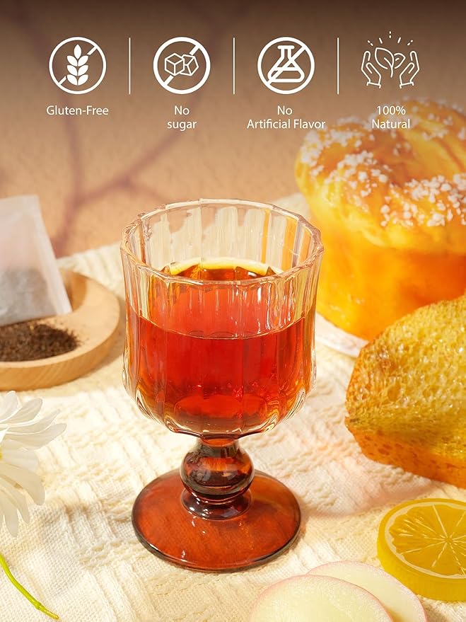 TeeLux Earl Grey Tea Bags, Premium Black Tea Blended with Natural Bergamot Flavor, Refreshing & Mellow Taste, Enjoy Hot or Iced, 100 Count