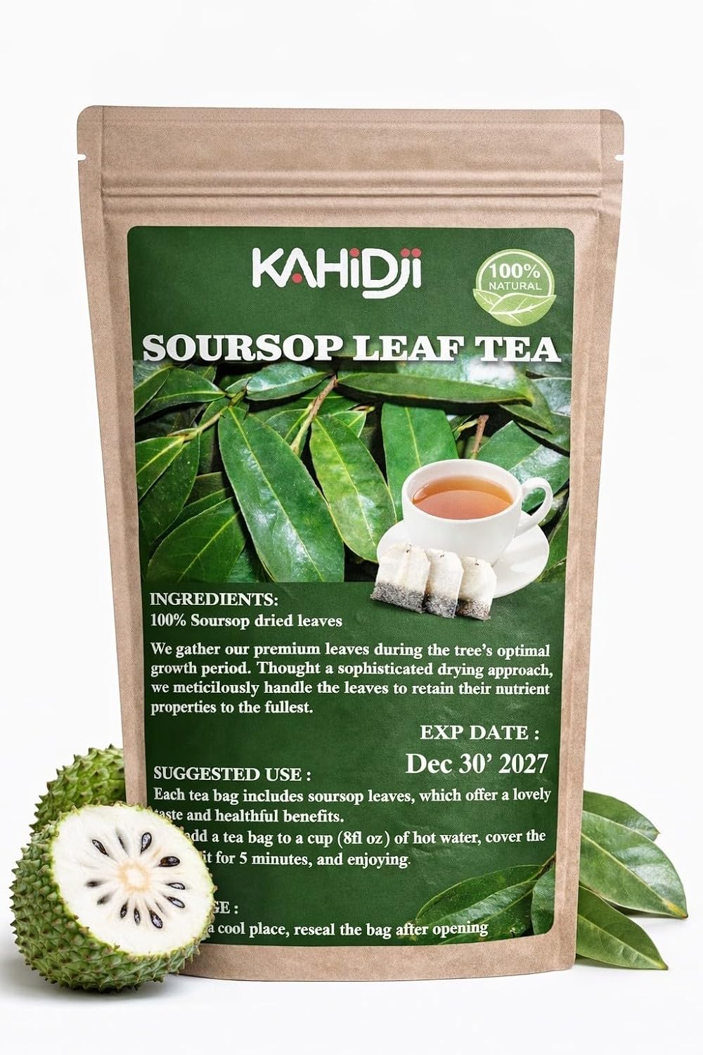 Premium SOURSOP GRAVIOLA GUANABANA Leaf Tea Bags