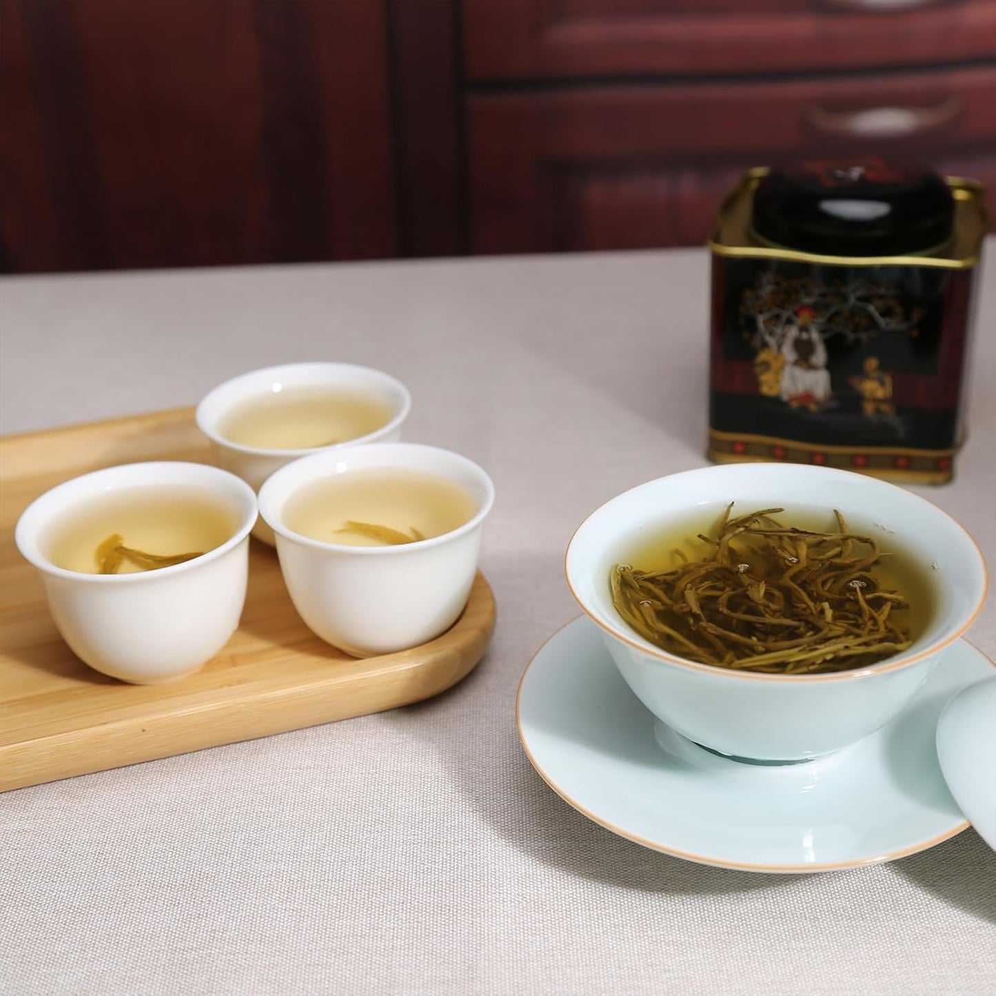 CHADUO Jasmine Dragon Pearls Green Tea 5.30oz/150g Green Tea Loose Leaf Jasmine Dragon Ball Pearl Chinese Traditional Craft 茉莉花茶 茉莉龙珠 中国绿茶