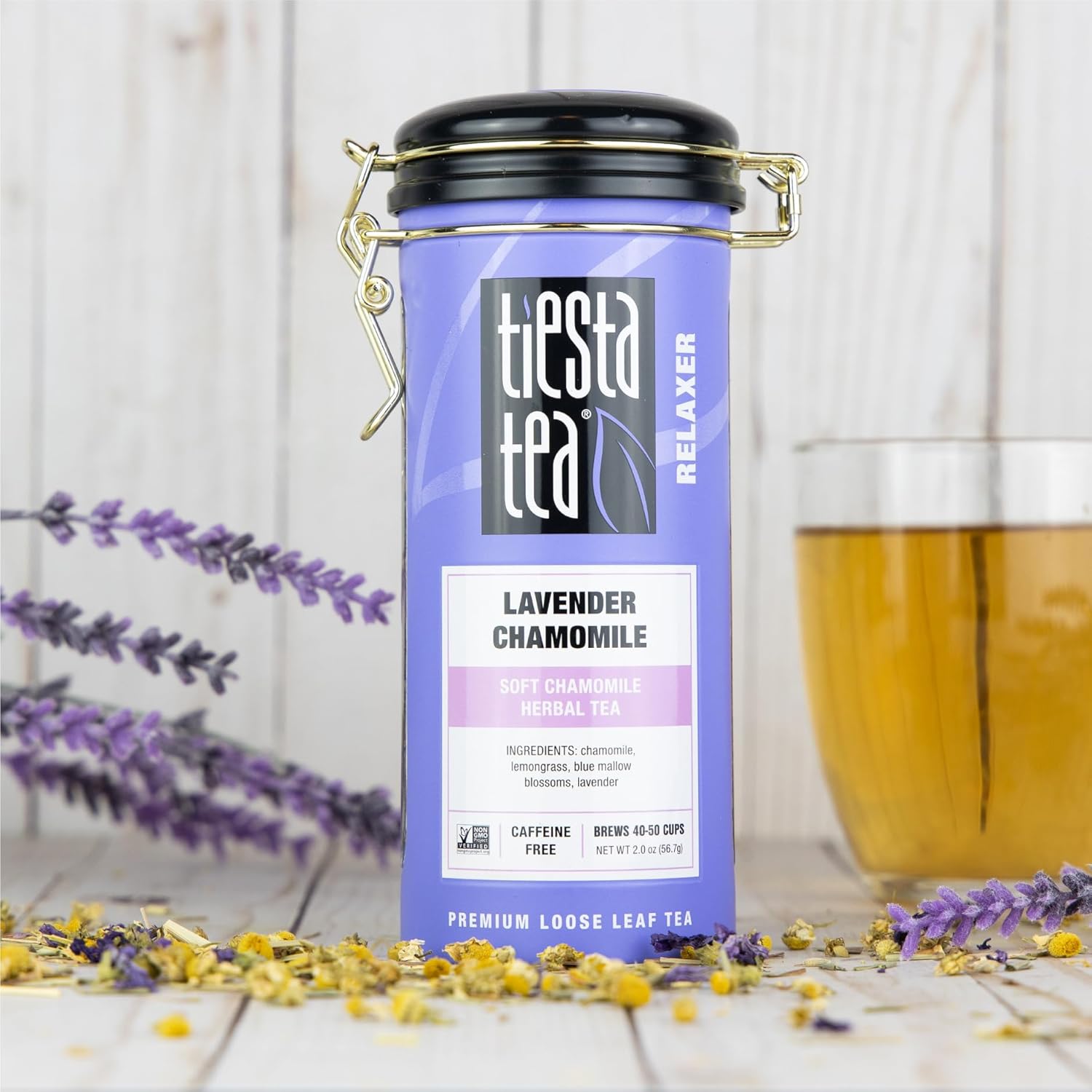 Tiesta Tea - Loose Leaf Tea Tin Gift Box, High to Non-Caffeinated Assorted Blends, 3 Tins for Hot & Iced Brews Variety Pack, Passion Berry Jolt, Fruity Paradise, & Lavender Chamomile
