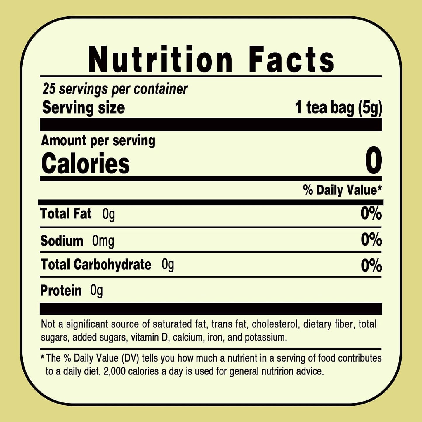 Jarteela - Chrysanthemum Cassia Seed Tea Bags, 25 Count, Blend Herbal Tea