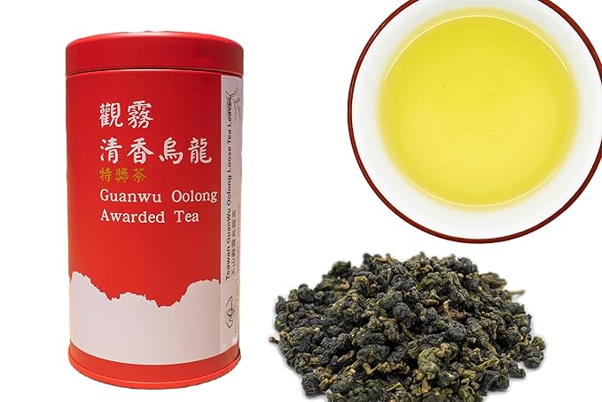 Teawan GuanWu Oolong Loose Tea Leaves- 150G 特級天山觀霧茶 Vacuumed Packed Guanwu Oolong - Award Winning Taiwan Oolong Tea