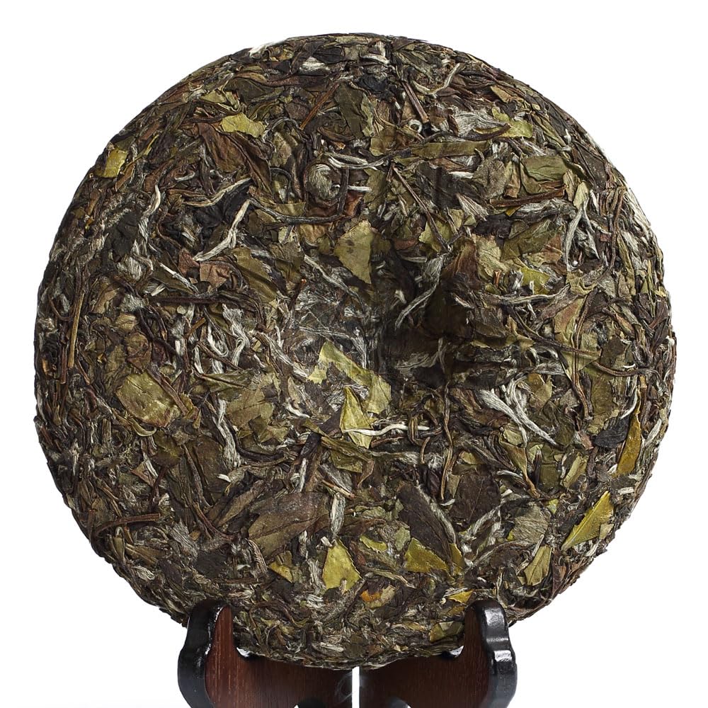 GOARTEA White Tea Cake - 300g / 10.58oz 2020 Year Supreme Grade - Fuding Bai Mu Dan - Aged Chinese Baimudan White Tea Loose Leaf - Low Caffeine