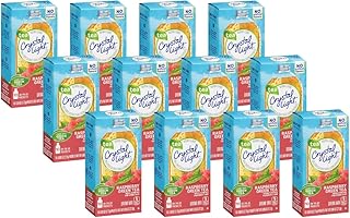 Crystal Light On The Go Green Tea Raspberry, 10 Count Boxes (Pack of 12)