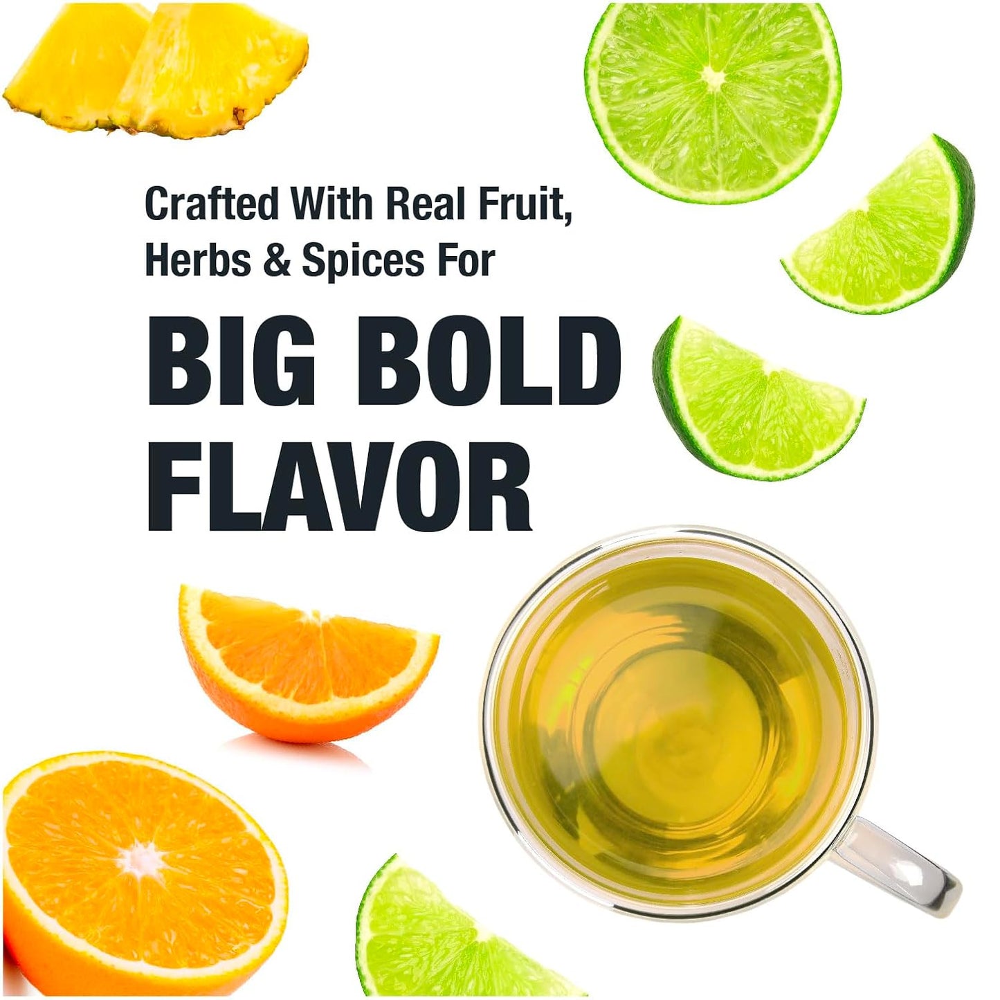 Tiesta Tea - Limeade Livin, Loose Leaf, Sweet Lime Herbal Tea | Premium Non-Caffeinated Blend, Make Hot or Iced, Brews Up to 200 Cups, 16 oz Resealable Bulk Pouch