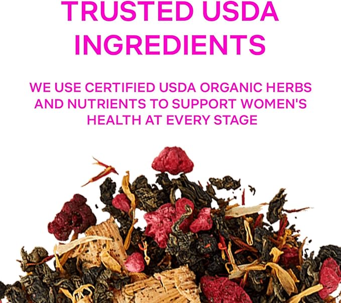 Secrets Of Tea Relaxing Mama Tea - Natural USDA Organic Caffeine Free - Safe for Pregnancy and Breastfeeding - Up to 40 Servings - 20 Count(1 Pack)