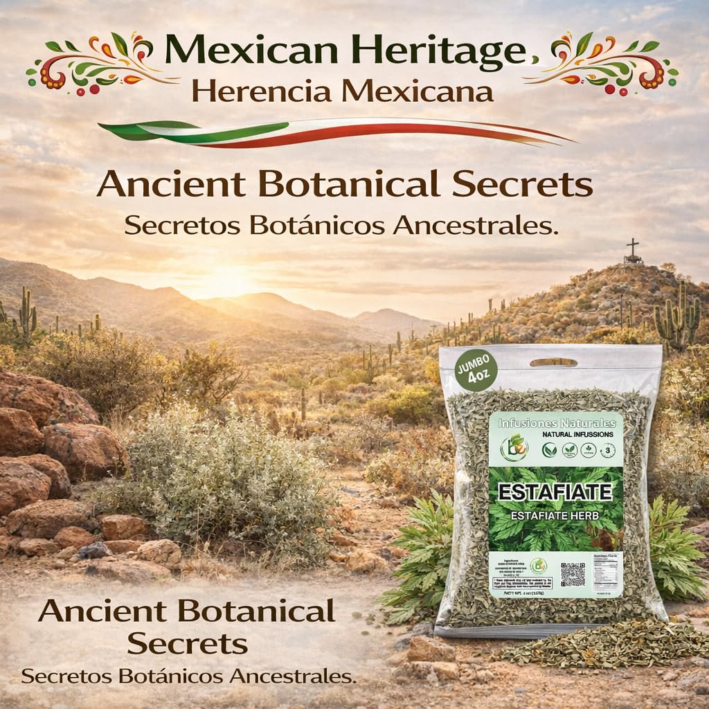 B-Experts Estafiate Herbal Tea (4 oz) – 100% Natural Mexican Mugwort (Artemisia ludoviciana) – Traditional Mexican botanical
