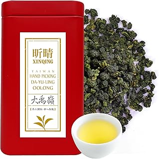 Xin Qing Dayuling Oolong Tea Dayuling Tea Taiwan Mountain Oolong Te Taiwan Gaoshan Ulong Tea Fruity Aroma Dayuling Taiwanese Oolong Tea 200g/7.05oz