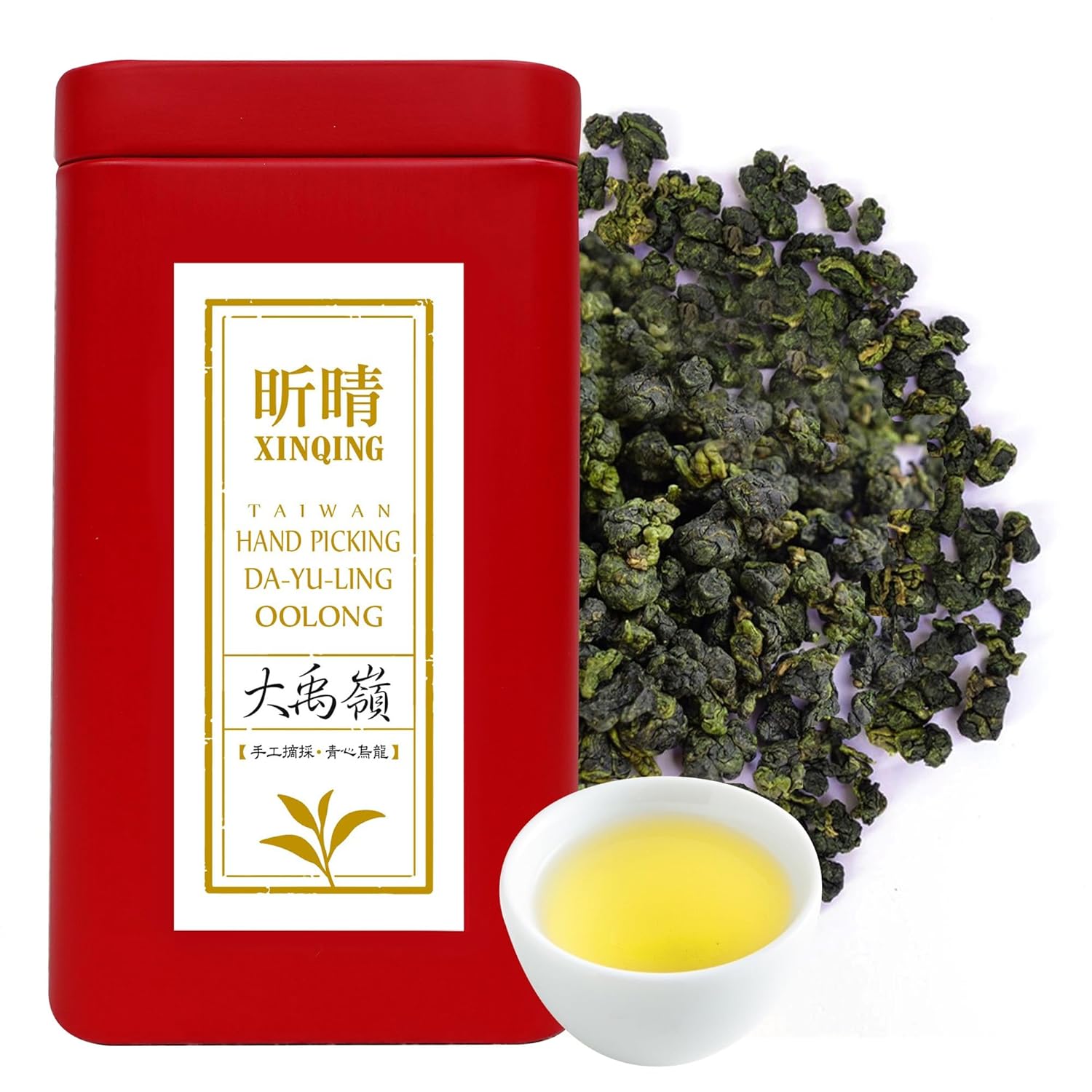 Xin Qing Dayuling Oolong Tea Dayuling Tea Taiwan Mountain Oolong Te Taiwan Gaoshan Ulong Tea Fruity Aroma Dayuling Taiwanese Oolong Tea 200g/7.05oz