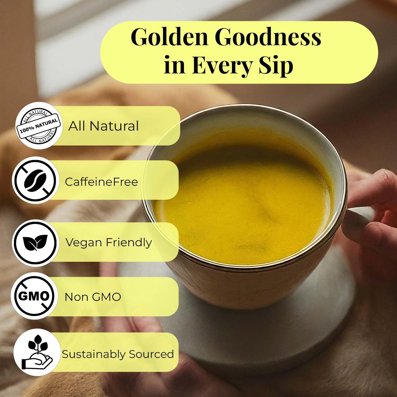 Te de curcuma, 75 Turmeric Tea Bags, 100% Naturale Turmeric Black Pepper Tea Blend, No Sugar, Caffeine Free, Non-Gmo. by Akshit