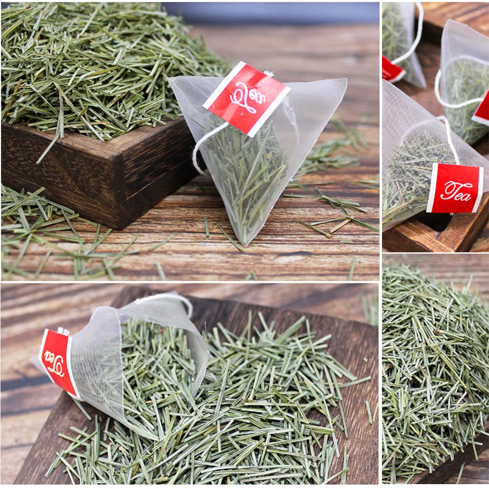 YUNHAHA Wild Dried White Pine Needle Tea- 40 bags, 4g/bag- 100% Natural Pure Pine Needles Herbal Tea - Caffeine free- Cut &