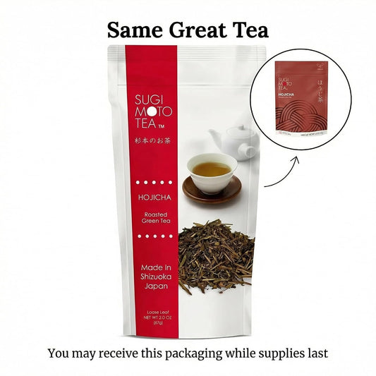SUGIMOTO TEA Japanese Hojicha Roasted Green Tea Loose Leaf 2.0 oz