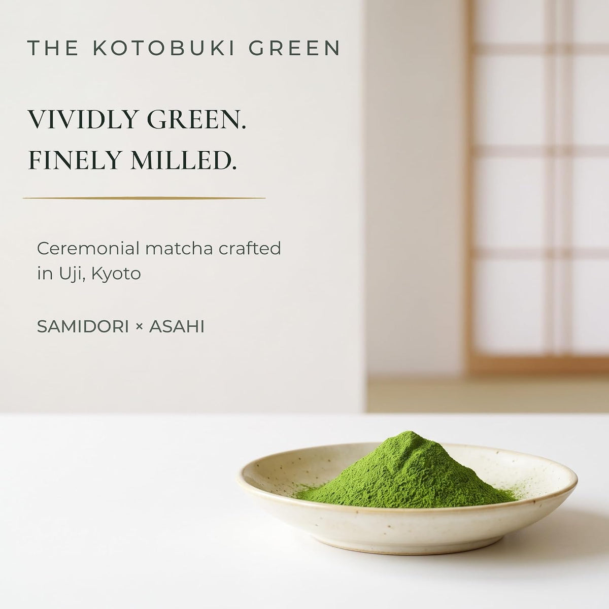 Heapwell Ceremonial Grade Matcha Powder, Uji Kyoto Japanese Matcha, 1.05 oz