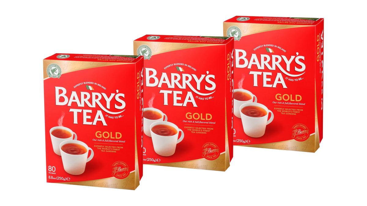 Barry's Tea 80ct Black Tea | Gold Blend | Imported Irish Tea | 3 Pack