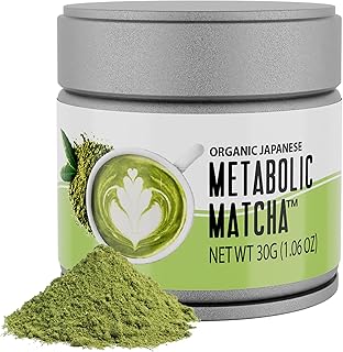 Naturalslim Japanese Organic Matcha Powder Green Tea - Metabolic Pure Japanese Matcha Tea Superfood with L-Theanine & Antioxidants for Metabolism, Energy, & Concentration - 30g