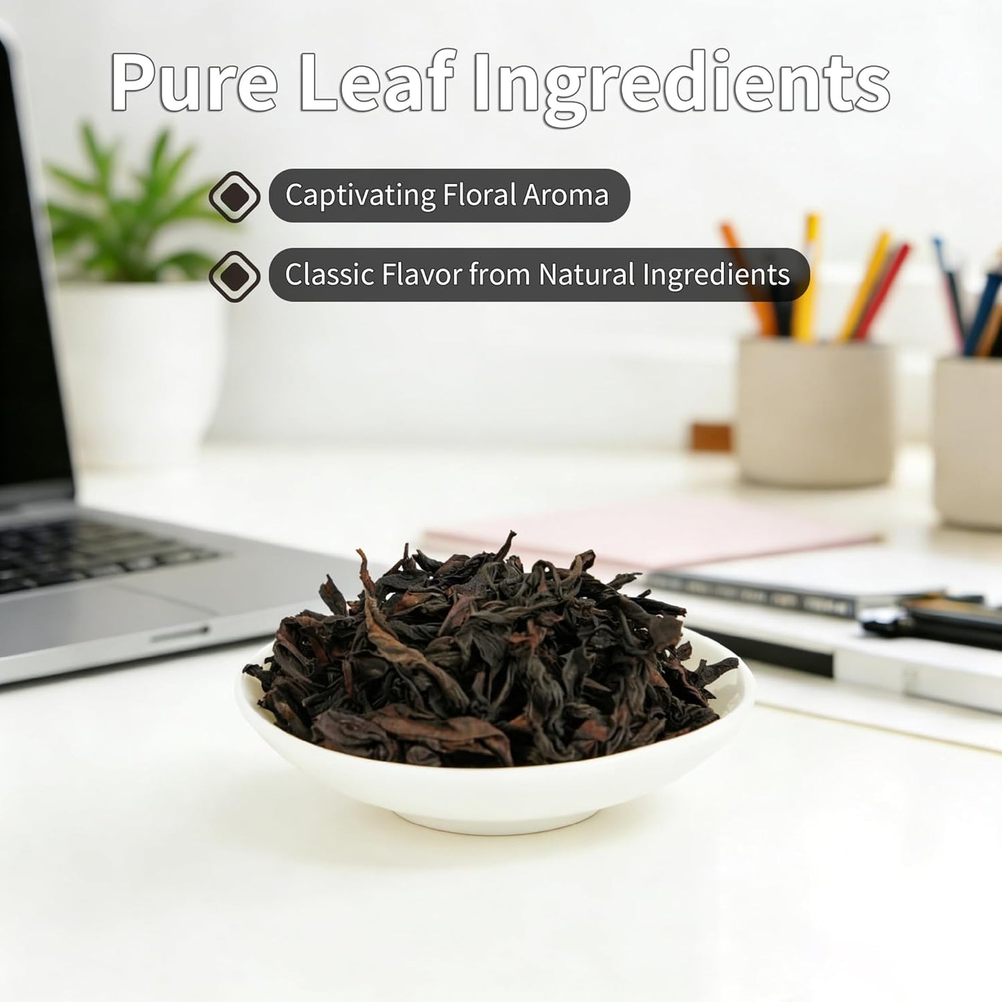 Choteaweis Chinese Oolong Tea Loose Leaf Pure Leaves in Iron Can Wuyi Rock Tea Da Hong Pao | 100% Natural with No Artificial Additives | 4.4 Ounce (125g)