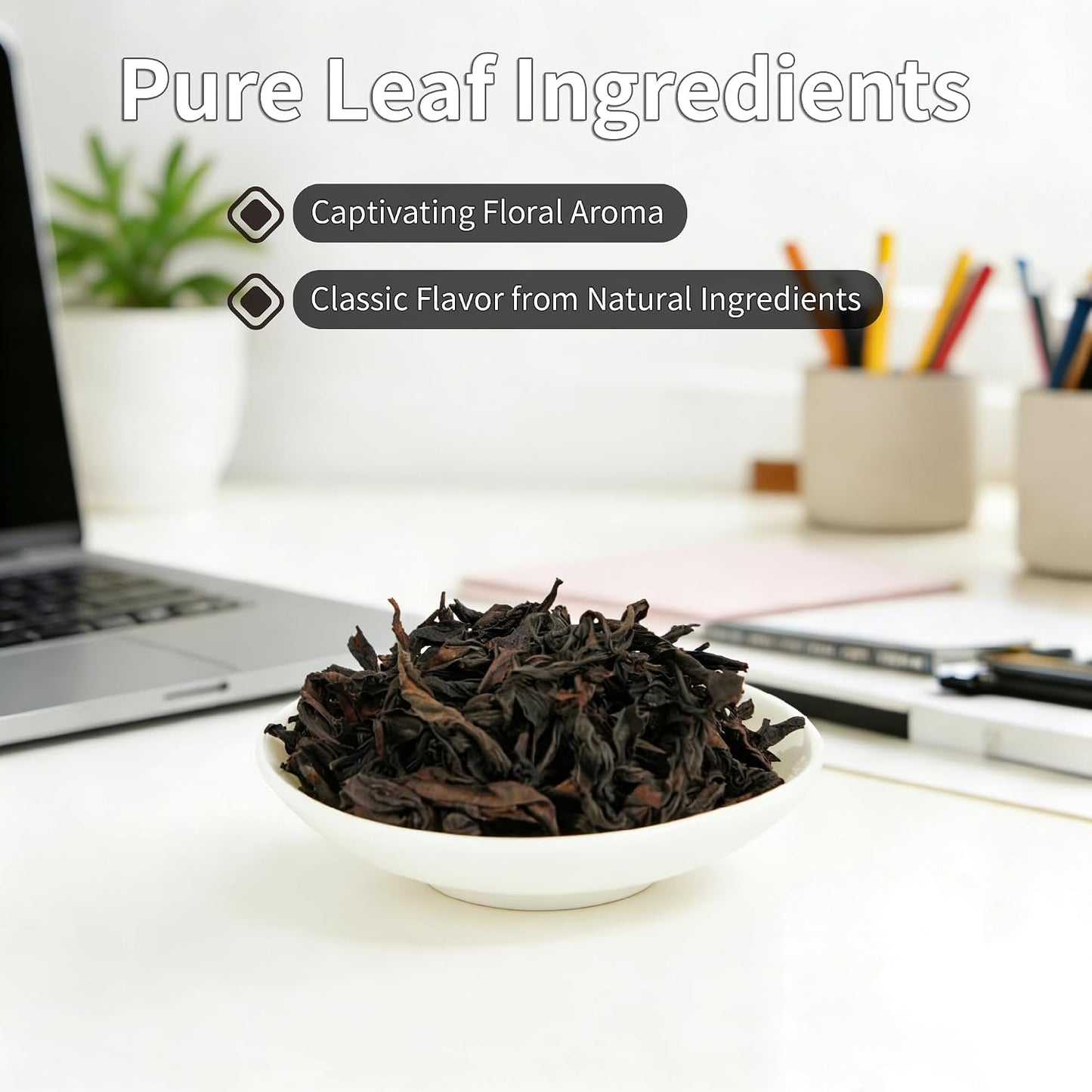 Choteaweis Chinese Oolong Tea Loose Leaf Pure Leaves in Iron Can Wuyi Rock Tea Da Hong Pao | 100% Natural with No Artificial Additives | 4.4 Ounce (125g)