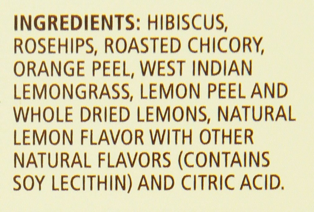 Celestial Seasonings Herbal Tea, Lemon Zinger, 25 Count, (Pack of 6)