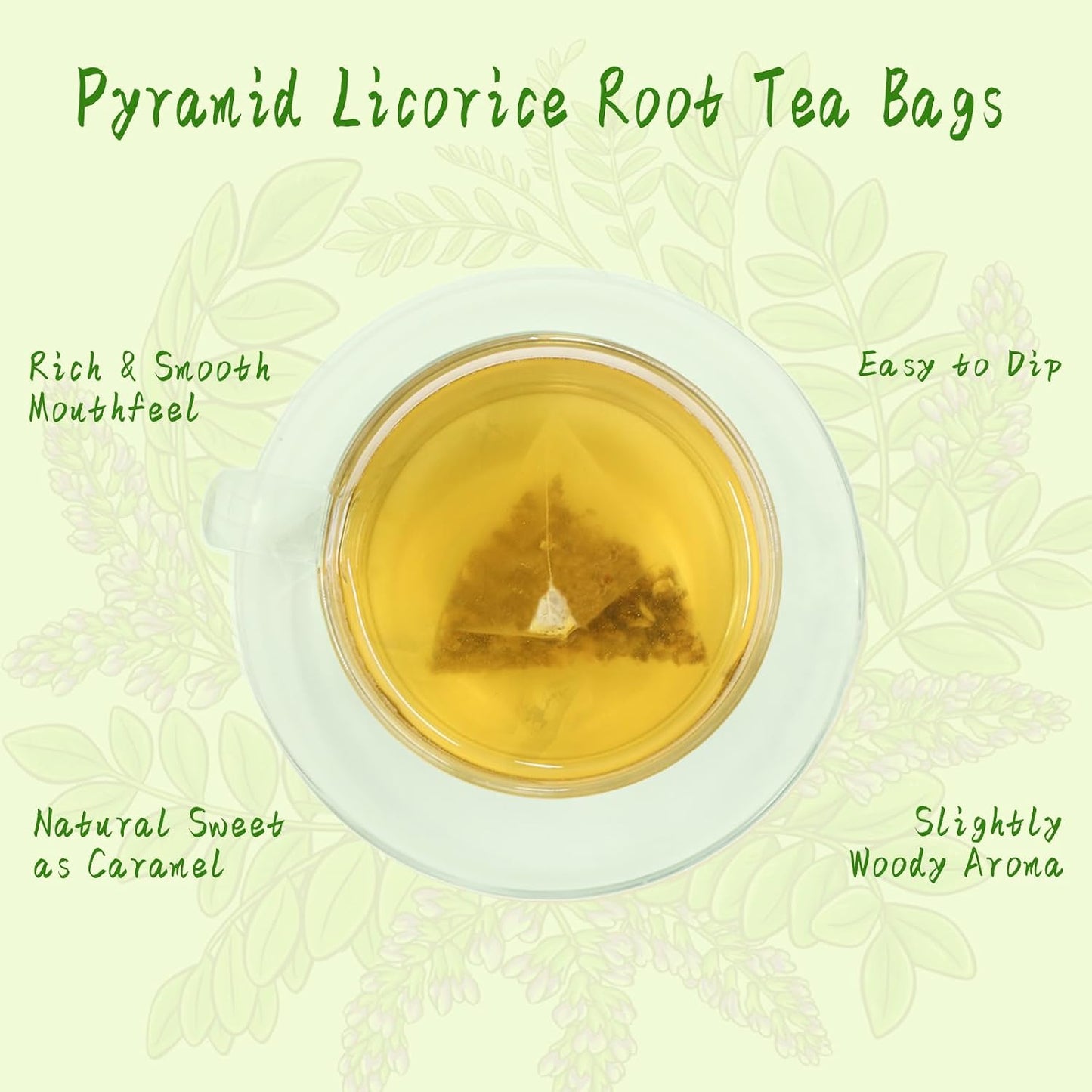 Jarteela - Licorice Tea Bag, 40 Ct, licorice Root Herb Teabags | Pure licorice root, Non-GMO. Naturally sweet and smooth, supports gentle digestion and promotes a healthy-looking skin glow.