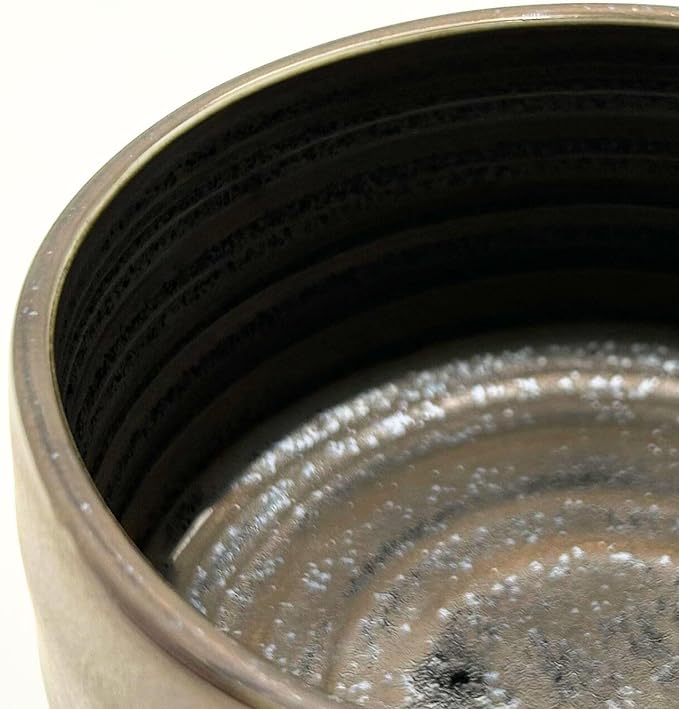 Product of Gifu Japan Ceramic Matcha Bowl – Handmade Chawan Matcha Bowl, Japanese Bowl, Smoky Bronze, 21.1 oz, 620ml
