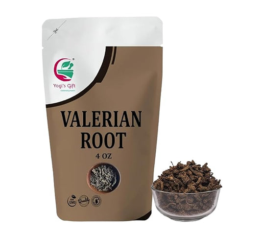 Yogi's Gift Valerian Root Whole 4oz – 100% Natural, for Tea & Herbal Blends, Resealable Bag