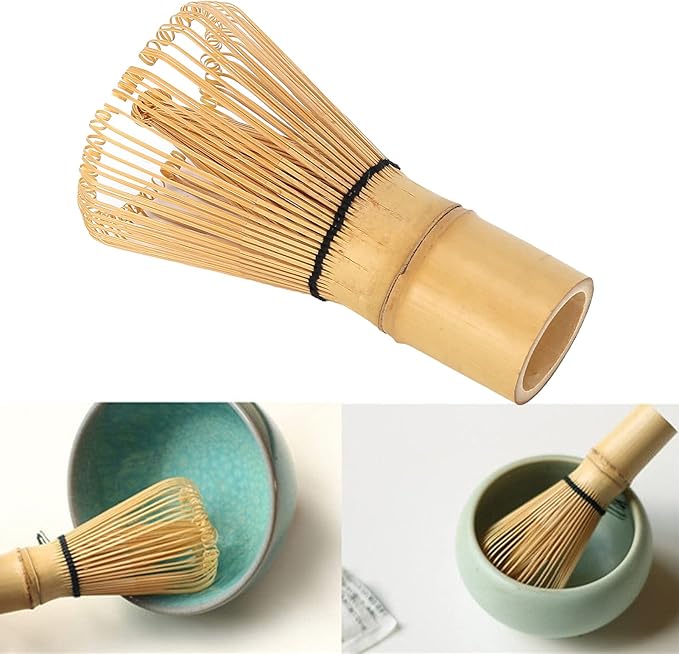 Matcha Whisk Chasen Tea Brush Tool for Japanese Green Tea Ceremony with Smooth Surface Comfortable Handle Fine Tines