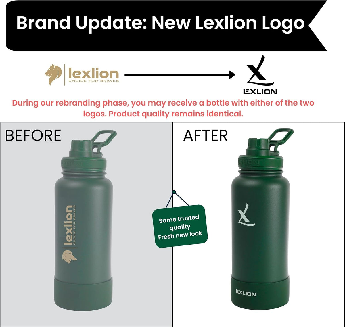 Lexlion Tea Infuser Water Bottle 32 Oz – Triple Wall Insulated Stainless Steel, Loose Leaf &amp; Fruit Strainer, 3 Leakproof Lids, BPA-Free Silicone Sleeve, Reusable Thermal Mug