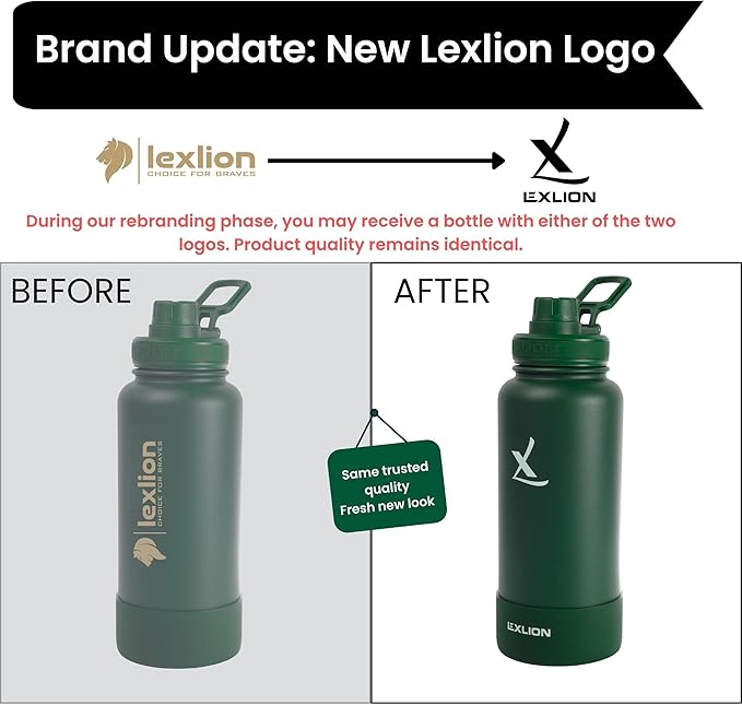 Lexlion Tea Infuser Water Bottle 32 Oz – Triple Wall Insulated Stainless Steel, Loose Leaf & Fruit Strainer, 3 Leakproof Lids, BPA-Free Silicone Sleeve, Reusable Thermal Mug