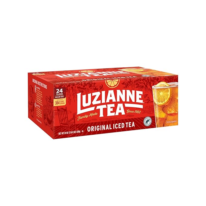 Luzianne Unsweetened Iced Tea Bags, Gallon Size, 24ct Box (Pack of 1)