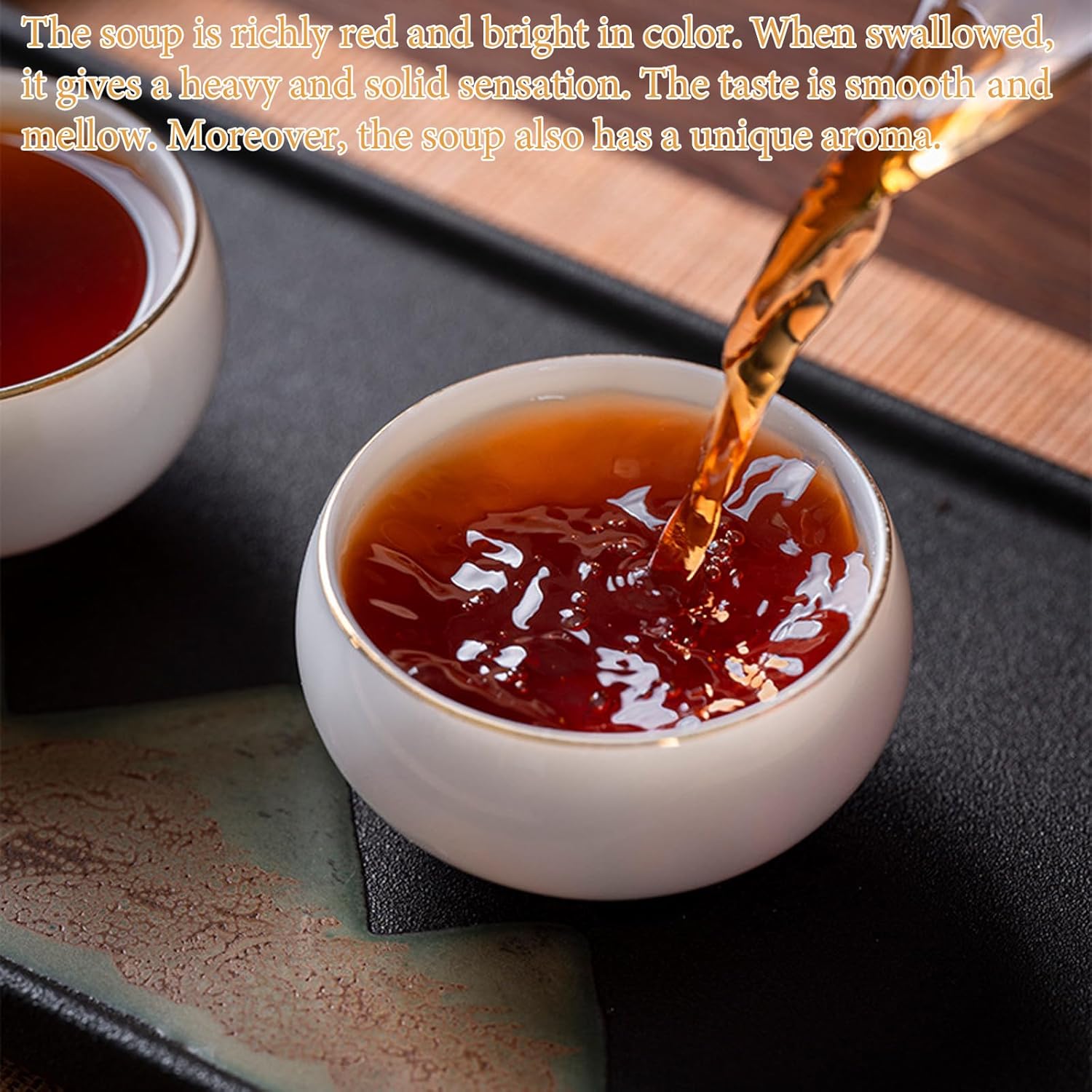 Shengmingxi Puerh Tea Cake Ripe Pu-erh Tea Pu erh Tea Cake Aged Fermented Pu erh Tea Large-leaf Variety 普洱茶 茶饼 普洱熟茶 12.6oz/357g