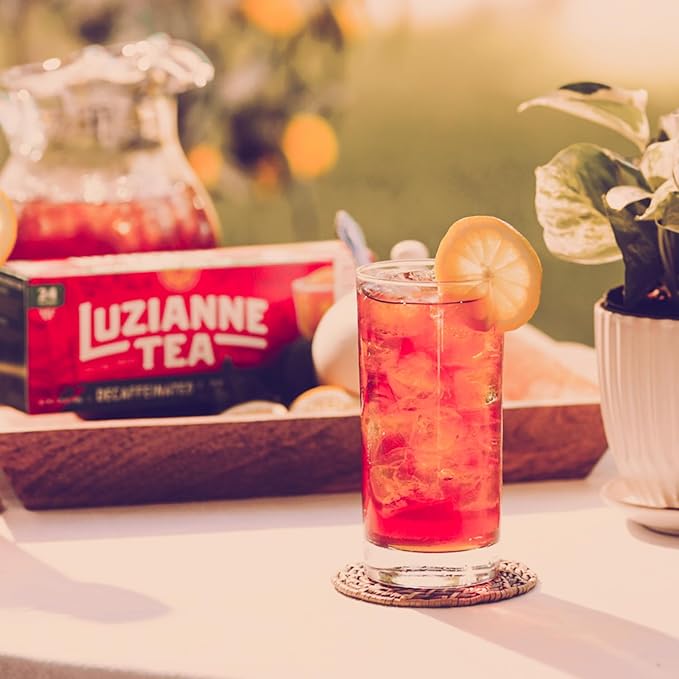 Luzianne Decaffeinated Iced Tea Bags, Family Size, 24ct Box