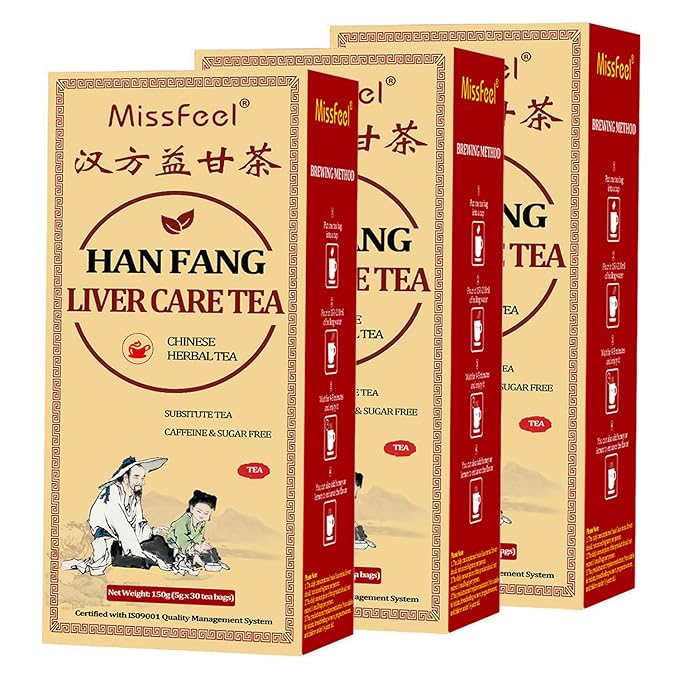 Daily Liver Care Tea, Natural LiverTea for Health, Chinese HerbalTeas, Organic LiversCleanse with Di