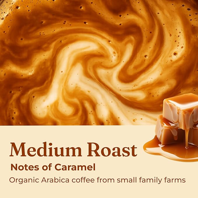 Four Sigmatic Organic Balance Adaptogen Ground Coffee, Medium Roast USDA Organic Coffee with Ashwagandha, Chaga Mushroom