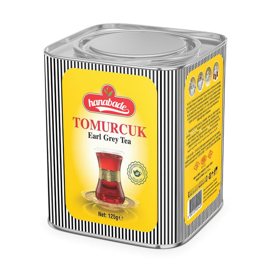 Hanabade Earl Grey Tea Tomurcuk 125g / 4.4 oz – Premium Loose Leaf Black Tea with Natural Bergamot Aroma, Young Tea Buds, Turkish Black Tea, Strong Fragrant Flavor