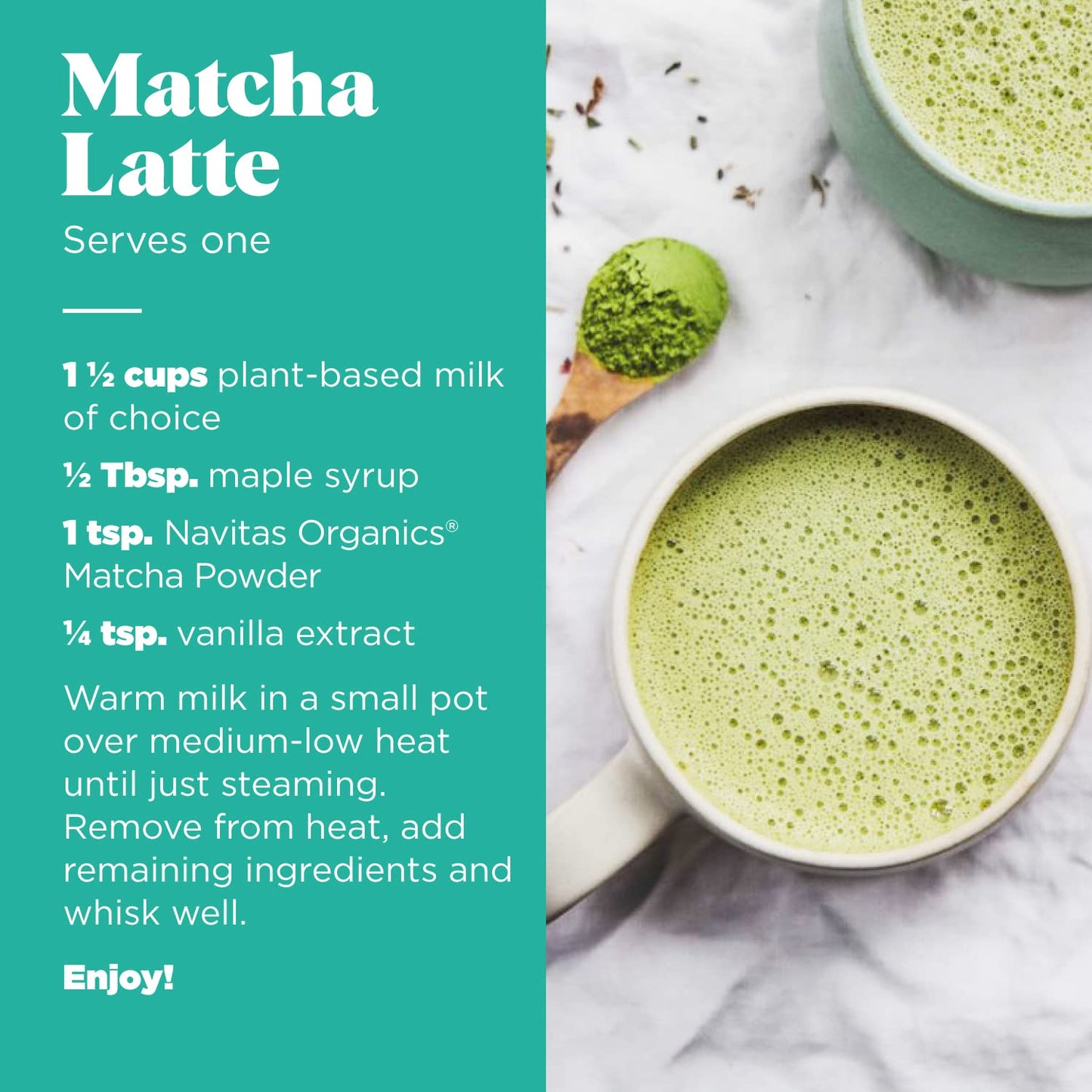 Navitas Organics Matcha Powder – For Tea, Lattes, Smoothies, Desserts &amp; More – Energy &amp; Antioxidants – Premium Culinary Grade – USDA Organic, Non GMO, Gluten Free, Kosher, Vegan (3oz. Bag 85 Servings)