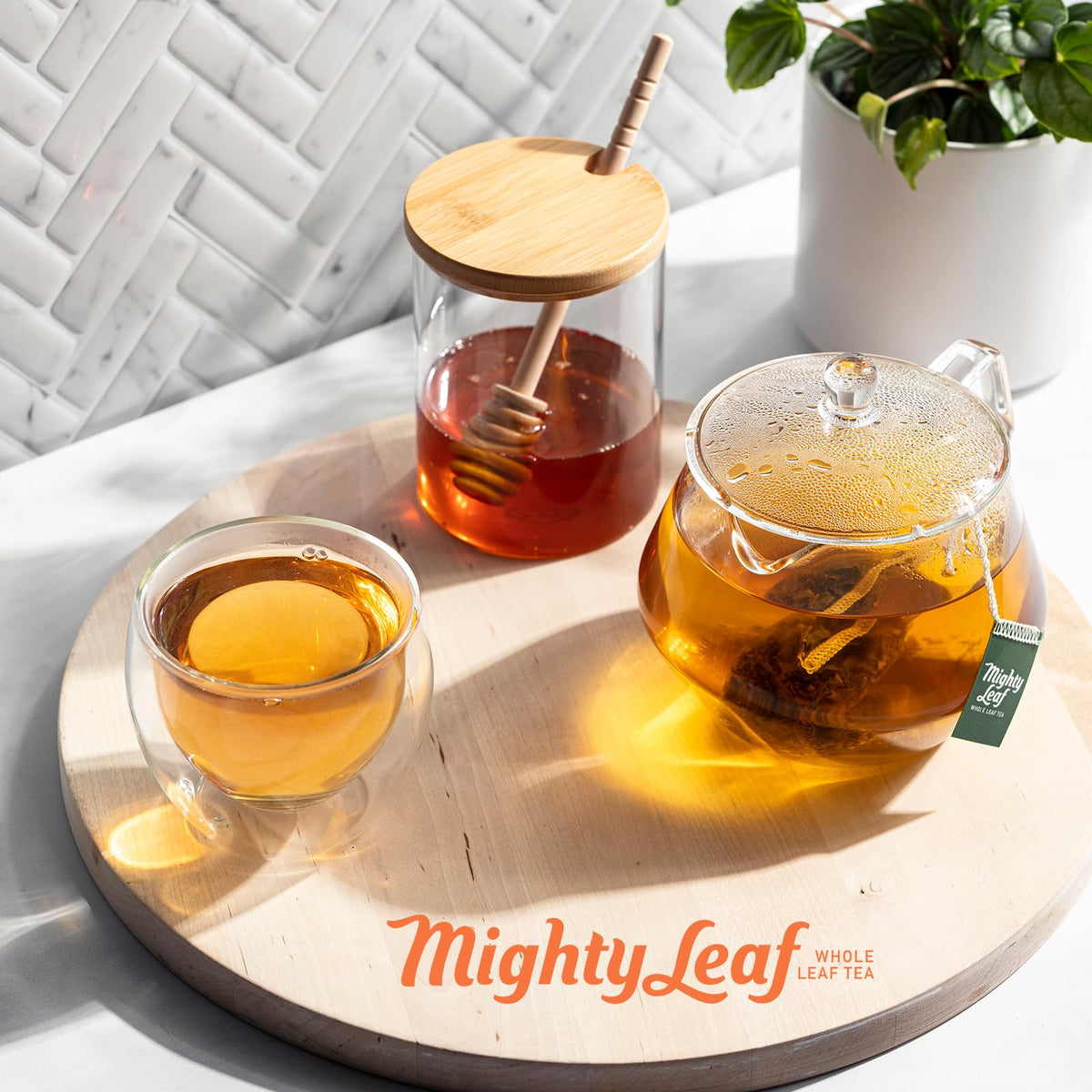 Mighty Leaf Chamomile Citrus Herbal Tea - 45 Pouches Premium Herbal Tea