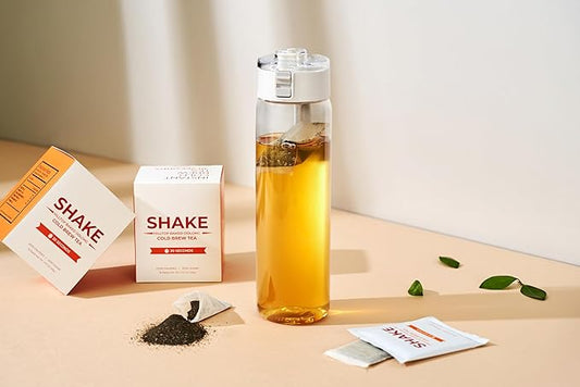 SHAKE Cold Brew Tea – Hilltop Baked Black Oolong | 15 Tea Bags | Premium Taiwan Tea, Zero Sugar | Smooth Flavor & Ready in 30 Seconds (Hilltop-baked Black Oolong)