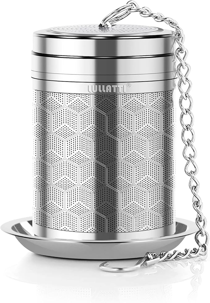 Large Tea Infuser for Loose Tea(1 Pack), 304 Stainless Steel Tea Ball Strainer, Extra Fine Mesh Tea Steeper for Brewing All Kind of Tea