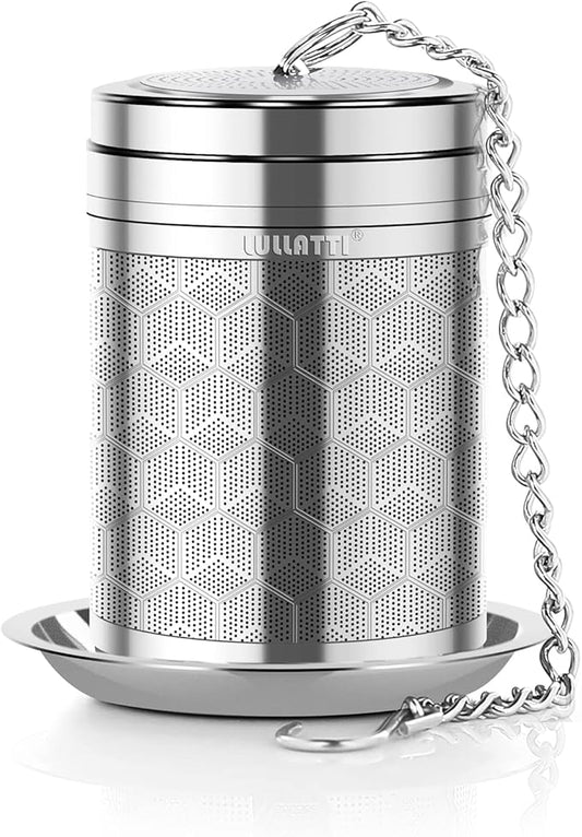 Large Tea Infuser for Loose Tea(1 Pack), 304 Stainless Steel Tea Ball Strainer, Extra Fine Mesh Tea Steeper for Brewing All Kind of Tea