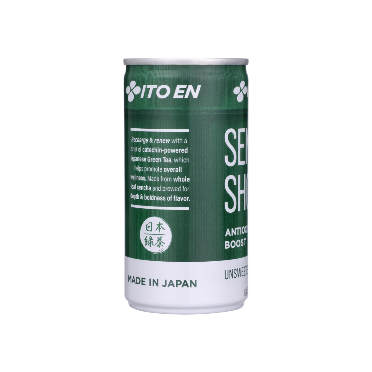 Ito En Sencha Shot, Japanese Green Tea, 6.4 Ounce (Pack of 30), Unsweetened, Zero Calories