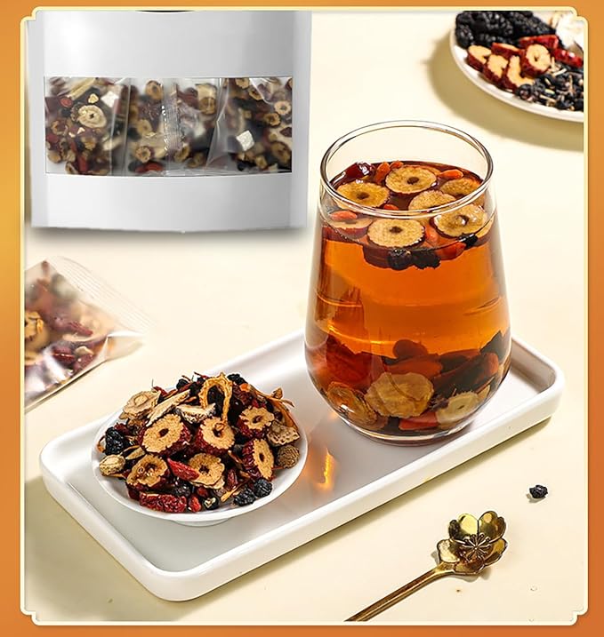 Kidney Tea - Ginseng and Wolfberry Tea, Ginseng Nine Treasure Tea, Men's Health Tea Herbal 9 Precious Ingredients Formula, Natural Organic Kidney Cleanse Detox Tea for Women & Men (1Bag(12pcs))