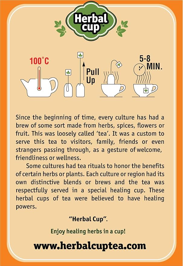Herbal Cup Ayurveda Turmeric Tea, Organic Detoxify, No Caffeine Herbal Teas (Turmeric Detoxify, 16 Count (Pack of 6))