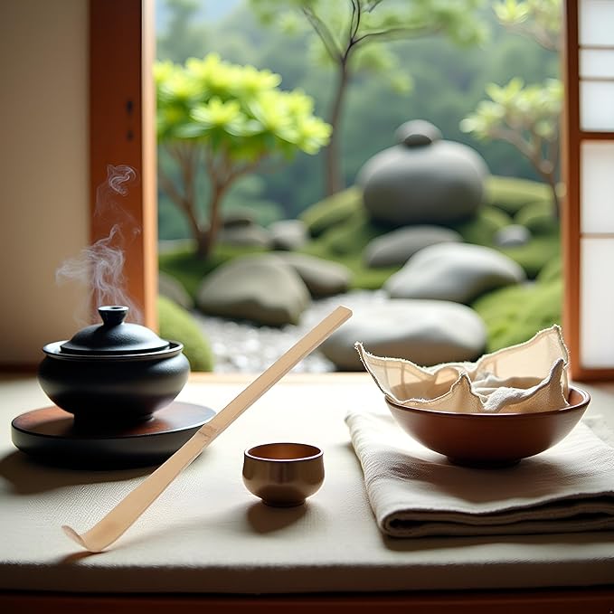 Brown Bamboo Matcha Scoop Japanese Chashaku Hooked Green Tea Spoon for Tea Ceremony 18cm, Tea Scoops, Matcha Spoon, Bamboo Scoop, Coffee