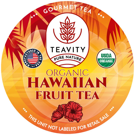 Organic Hibiscus Sabdariffa Tea Pods with Peach
